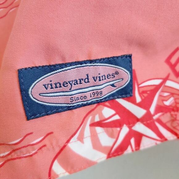 Vineyard Vines Men's Compasses and Sailboats Polyester Beach Swim Trunks Sz XL - Picture 3 of 10